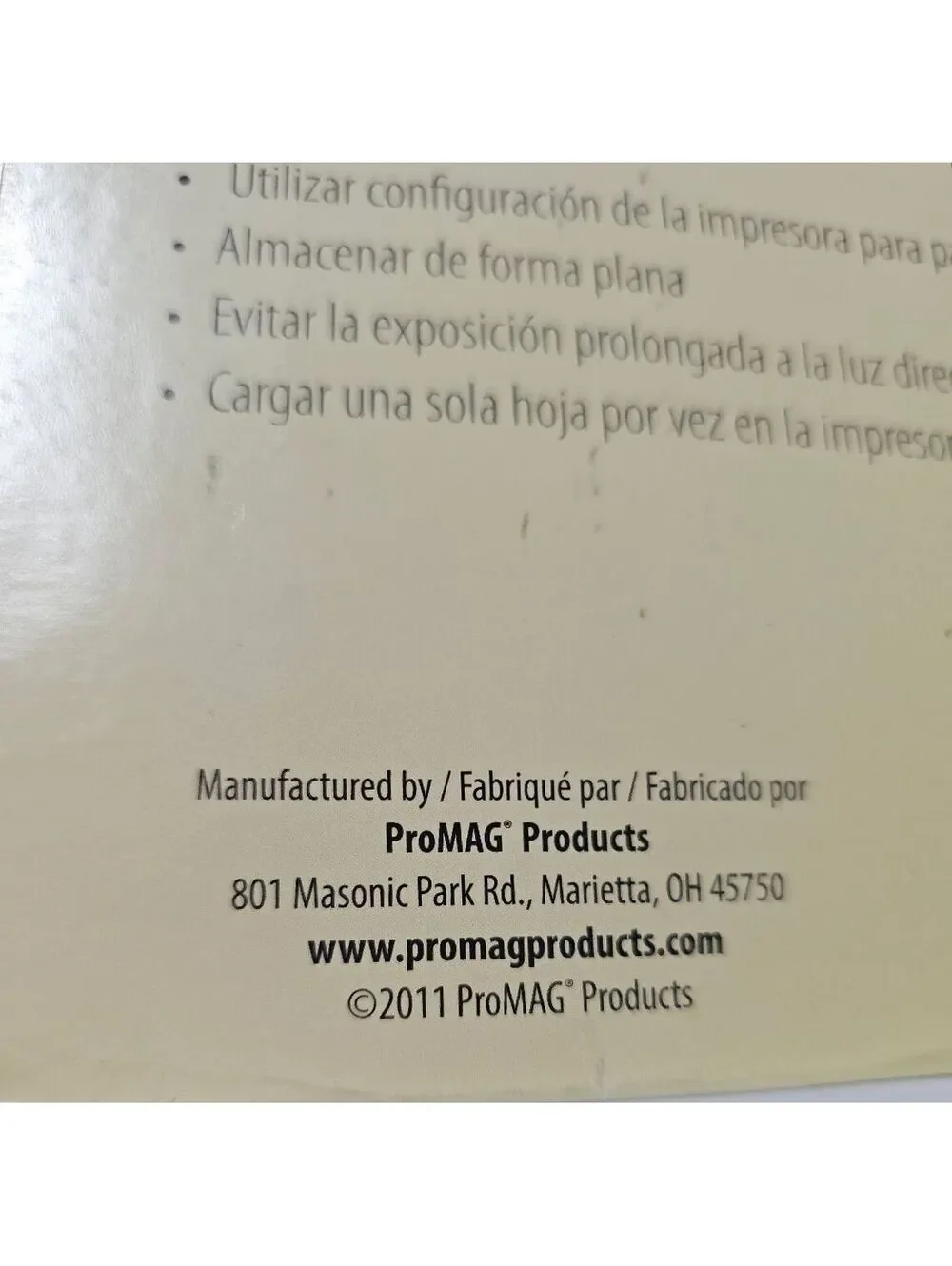 ProMAG Magnetic Photo Paper 8.5x11 - 5 Sheets Inkjet - Open Box - Scuffed Sheets